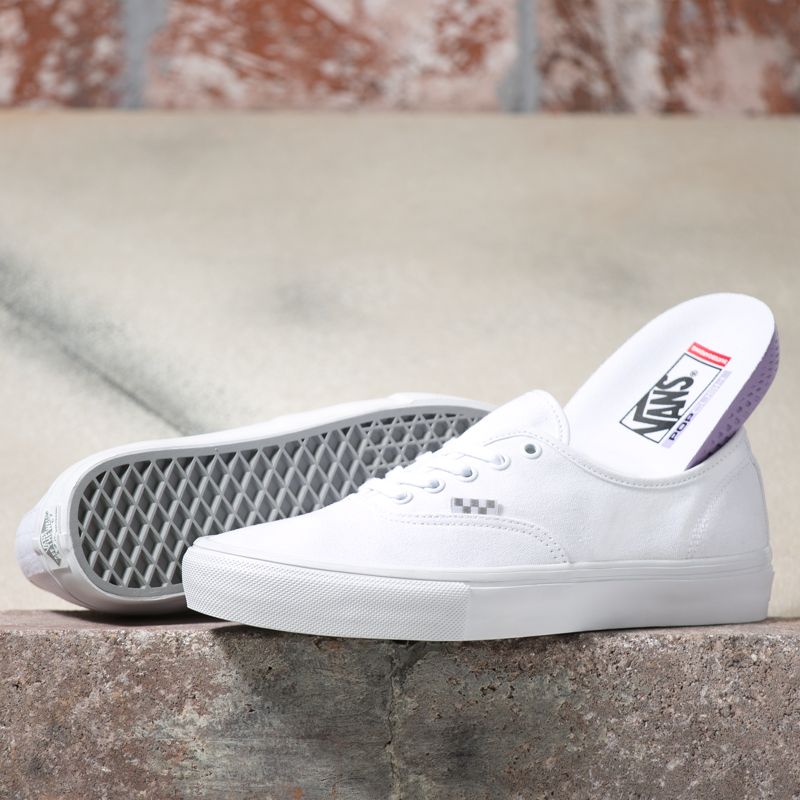 Vans Authentic Skateschuhe Damen Weiß | Österreich-DEZ156089