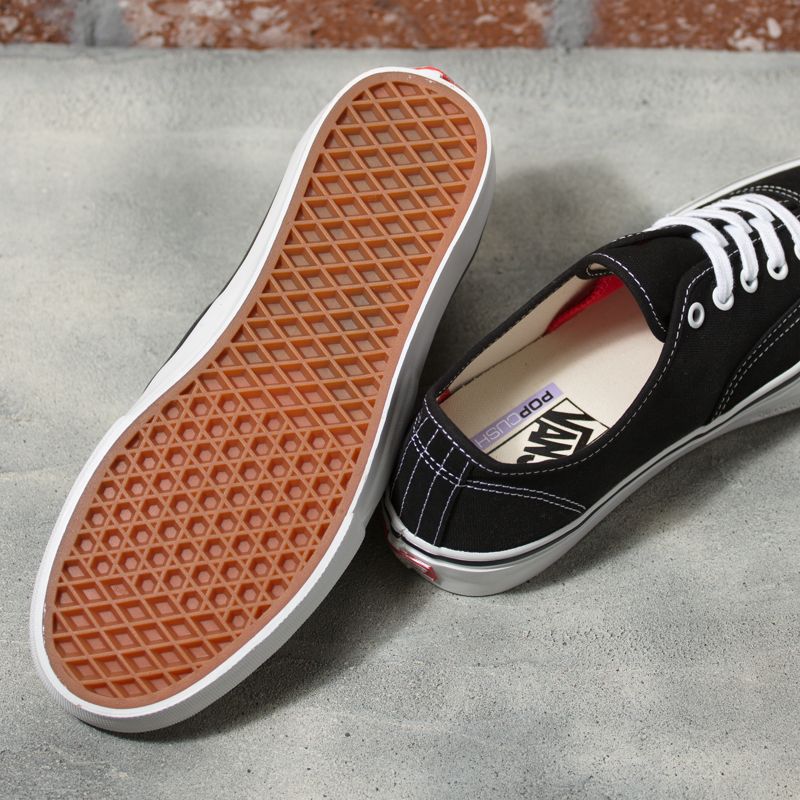 Vans Authentic Skateschuhe Herren Black/White | Österreich-ZRW712689