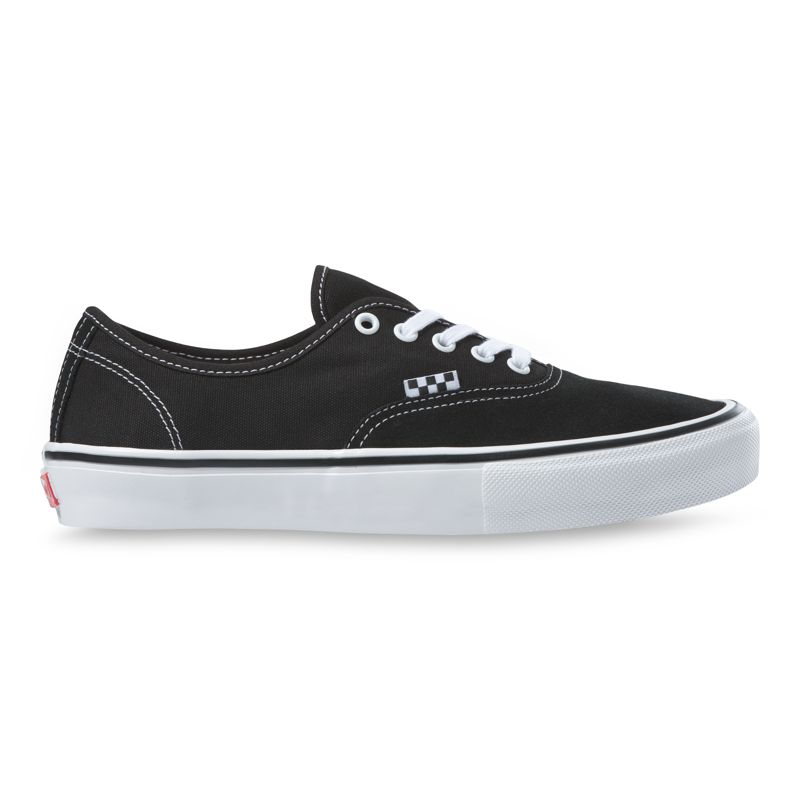 Vans Authentic Skateschuhe Herren Black/White | Österreich-ZRW712689