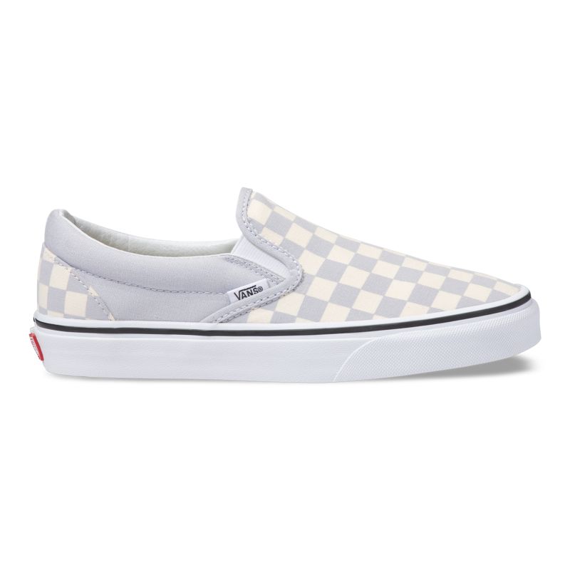 Vans Checkerboard Halbschuhe Herren Grey/White | Österreich-TVE125048