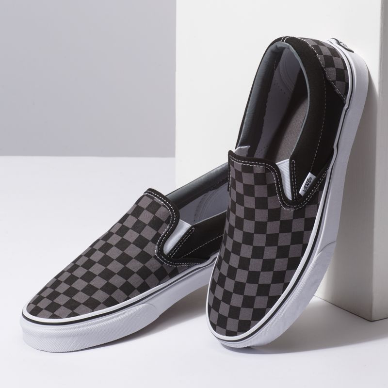 Vans Checkerboard Halbschuhe Herren Schwarz | Österreich-JND608917