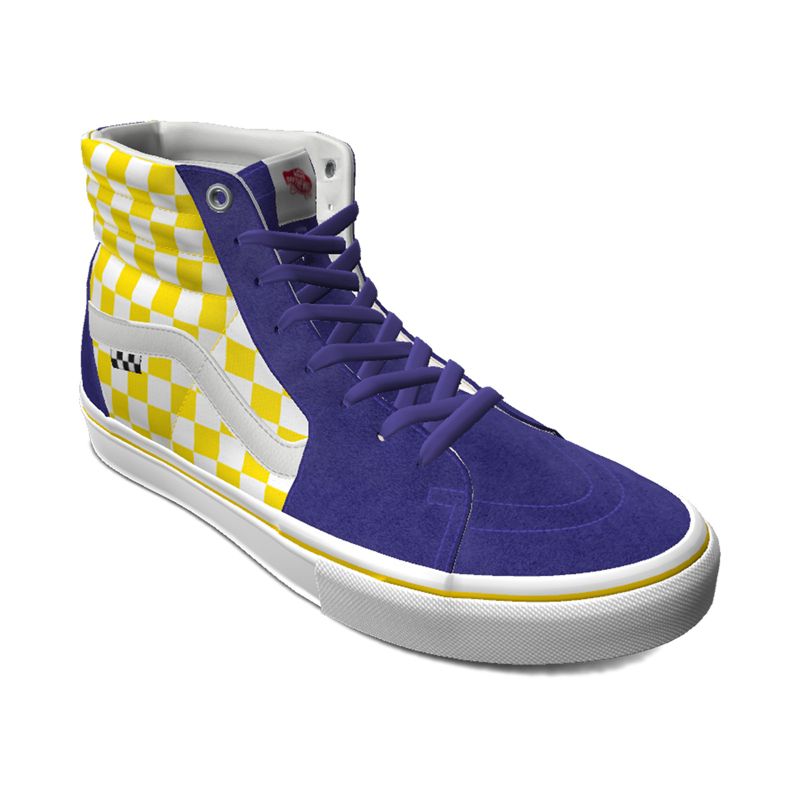 Vans Checkerboard Sk8-Hi Skateschuhe Herren Gelb | Österreich-OGU072415