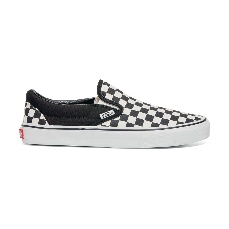 Vans Checkerboard Weite Halbschuhe Herren White/Black | Österreich-GTD684729