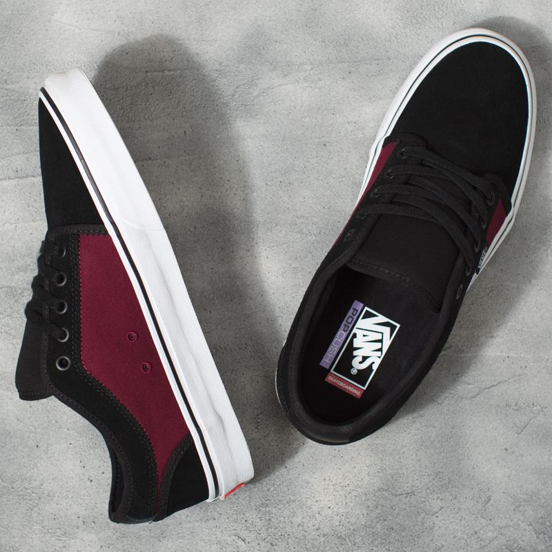 Vans Chukka Low Skateschuhe Herren Burgundy/Black | Österreich-BGV312750