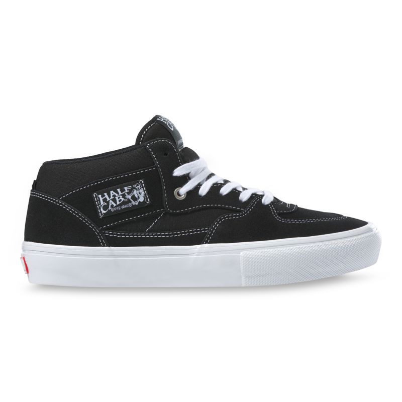 Vans Half Cab Skateschuhe Damen Black/White | Österreich-EMF075386