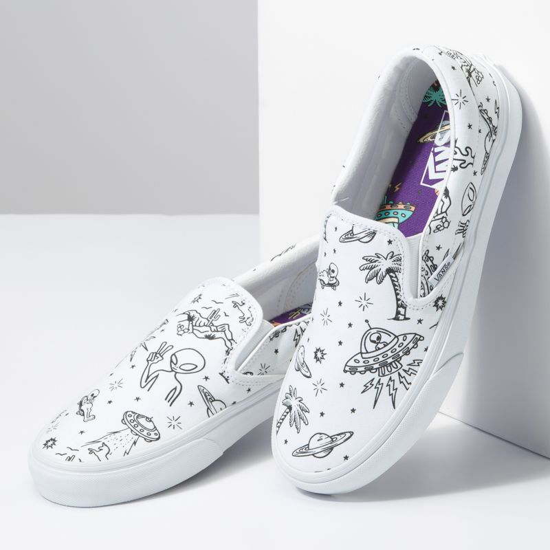 Vans Klassische Halbschuhe Herren White/Purple | Österreich-ITU308974