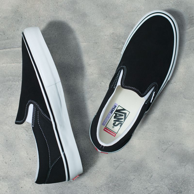 Vans Klassische Skateschuhe Damen Black/White | Österreich-PCR185309