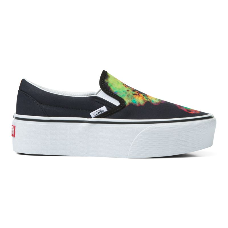 Vans Klassische Stackform Halbschuhe Herren Black/Multicolor | Österreich-MEL534127