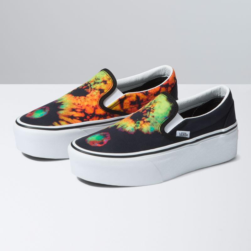 Vans Klassische Stackform Halbschuhe Herren Black/Multicolor | Österreich-MEL534127