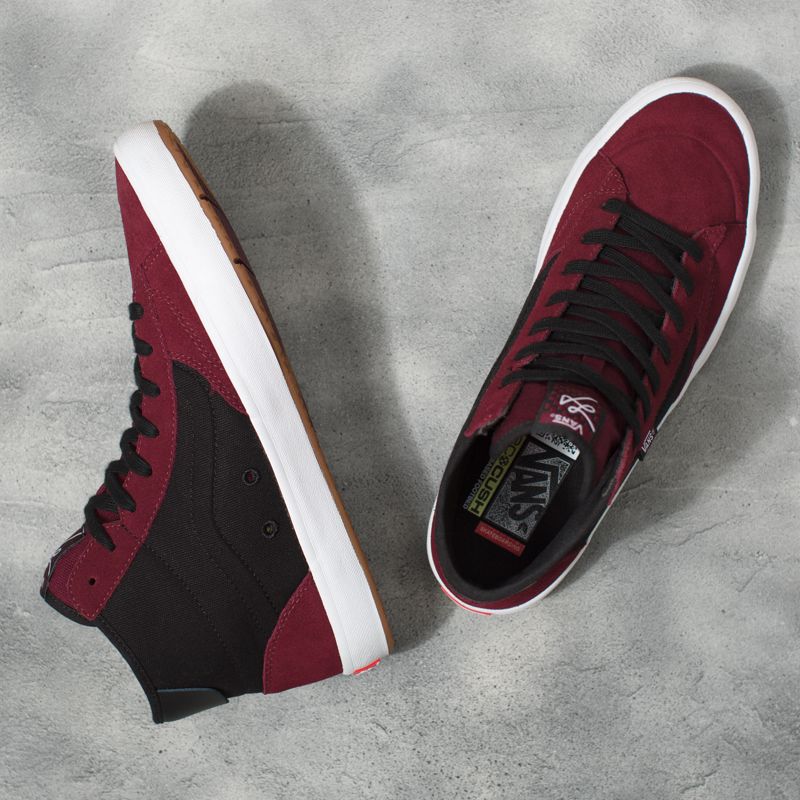 Vans The Lizzie Skateschuhe Damen Burgundy/Black | Österreich-CJP976051