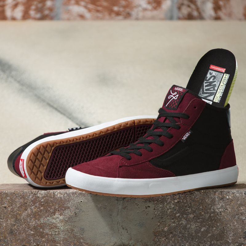 Vans The Lizzie Skateschuhe Damen Burgundy/Black | Österreich-CJP976051