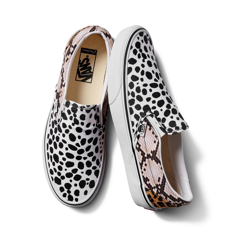 Vans Animal Mix Halbschuhe Herren White/Black/Snake | Österreich-KJC485026