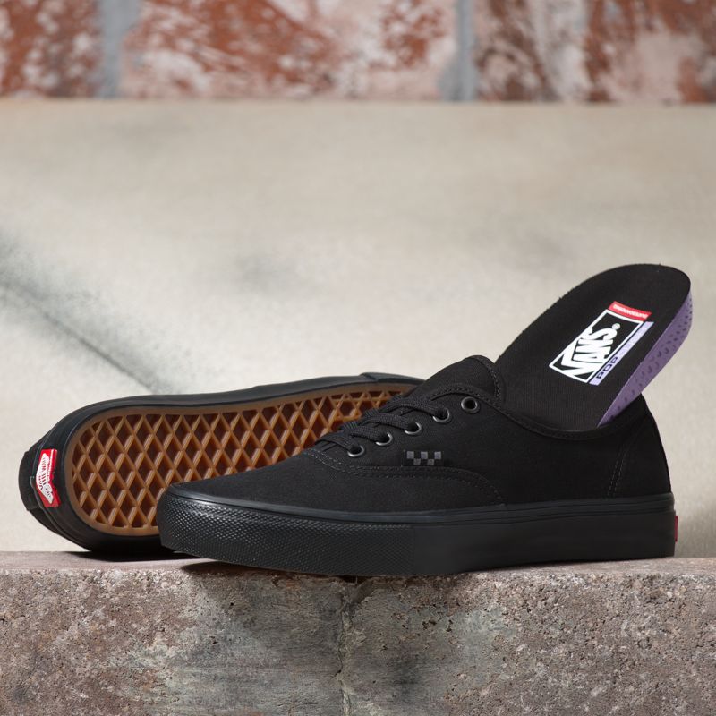 Vans Authentic Skateschuhe Damen Schwarz | Österreich-NBX290368