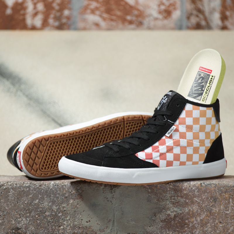 Vans Checkerboard The Lizzie Skateschuhe Herren Black/Multicolor | Österreich-GBV934768