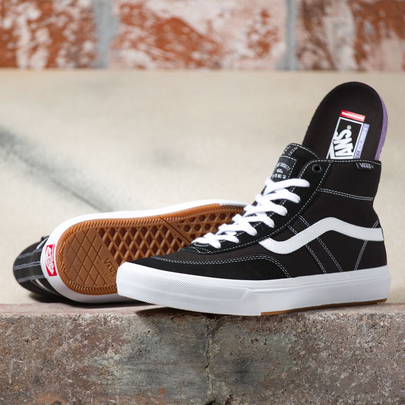 Vans Crockett Skateschuhe Damen Black/White | Österreich-KRX253086