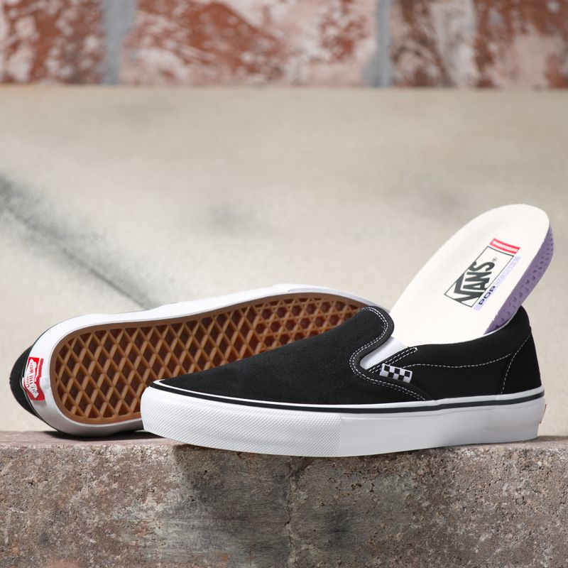 Vans Klassische Skateschuhe Damen Black/White | Österreich-PCR185309