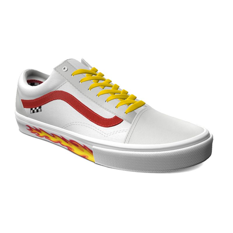 Vans Old Skool Skateschuhe Damen Weiß | Österreich-CLR526438