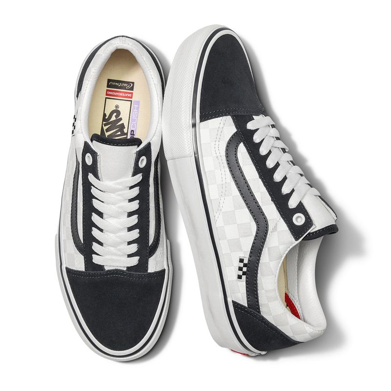 Vans Old Skool Skateschuhe Damen White/Black | Österreich-FKB062487