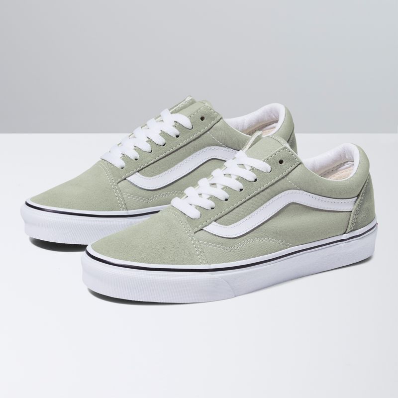 Vans Old Skool Sneakers Herren Olive/White | Österreich-DQU719826