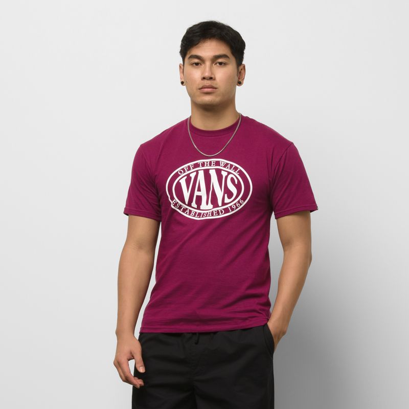 Vans Oval Typen T-shirts Herren Lila | Österreich-EWG716802