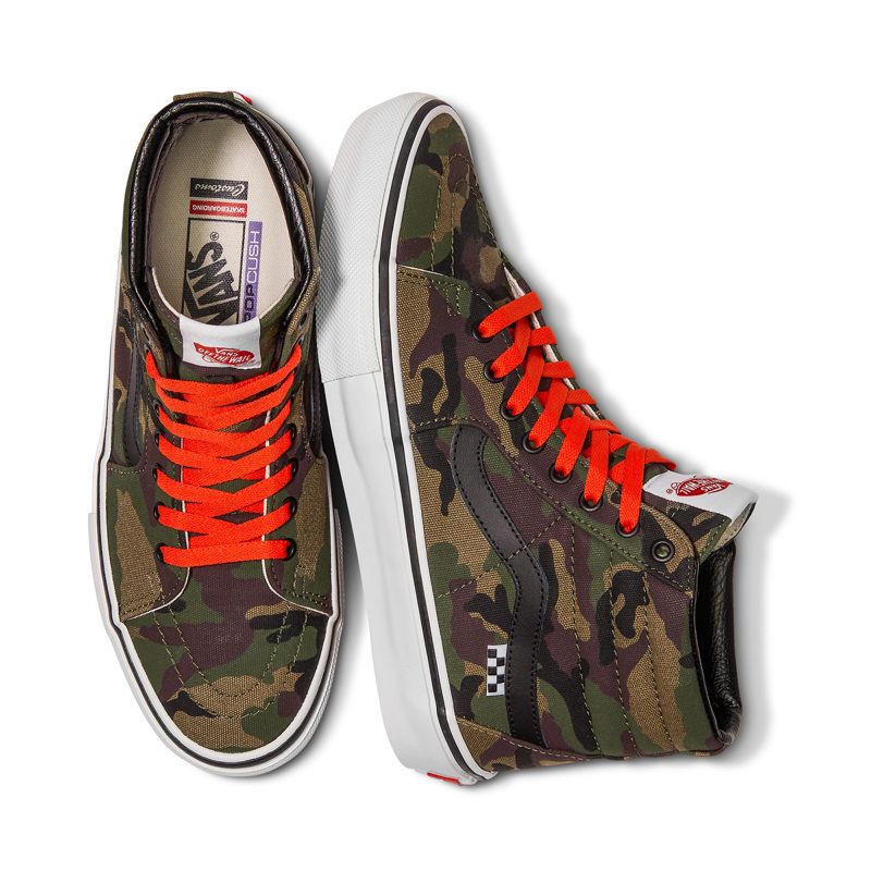 Vans Sk8-Hi Skateschuhe Damen Camouflage | Österreich-ICP310987