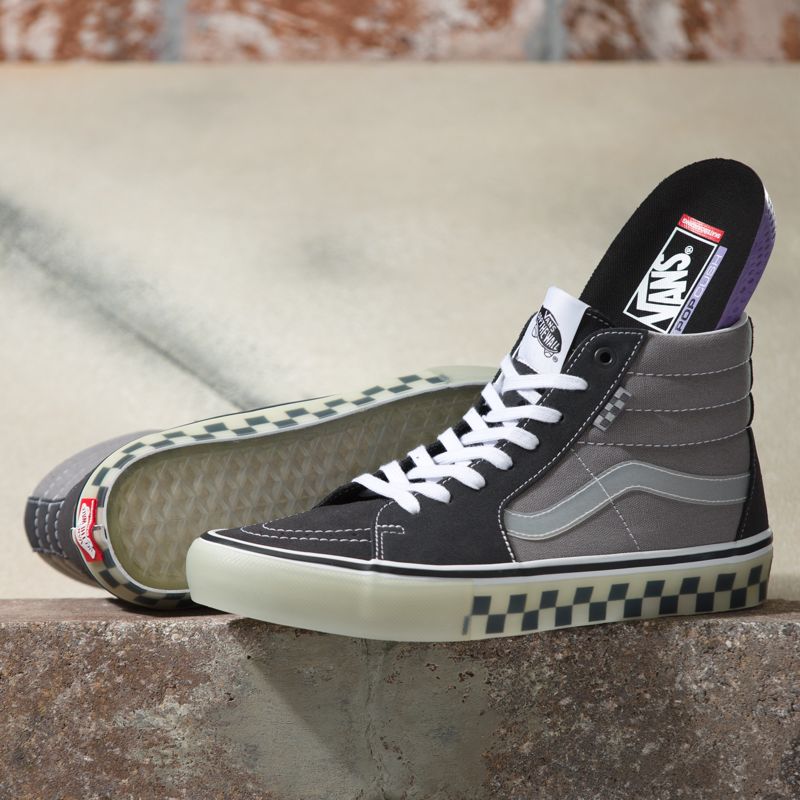 Vans Sk8-Hi Skateschuhe Damen Grau | Österreich-SUO486091