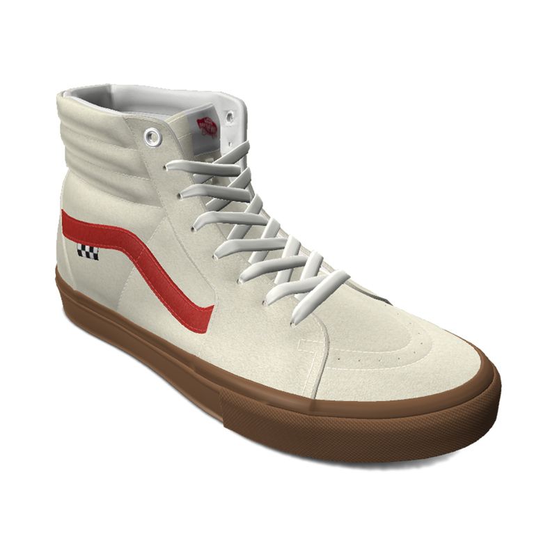 Vans Sk8-Hi Skateschuhe Damen Weiß | Österreich-COD593420