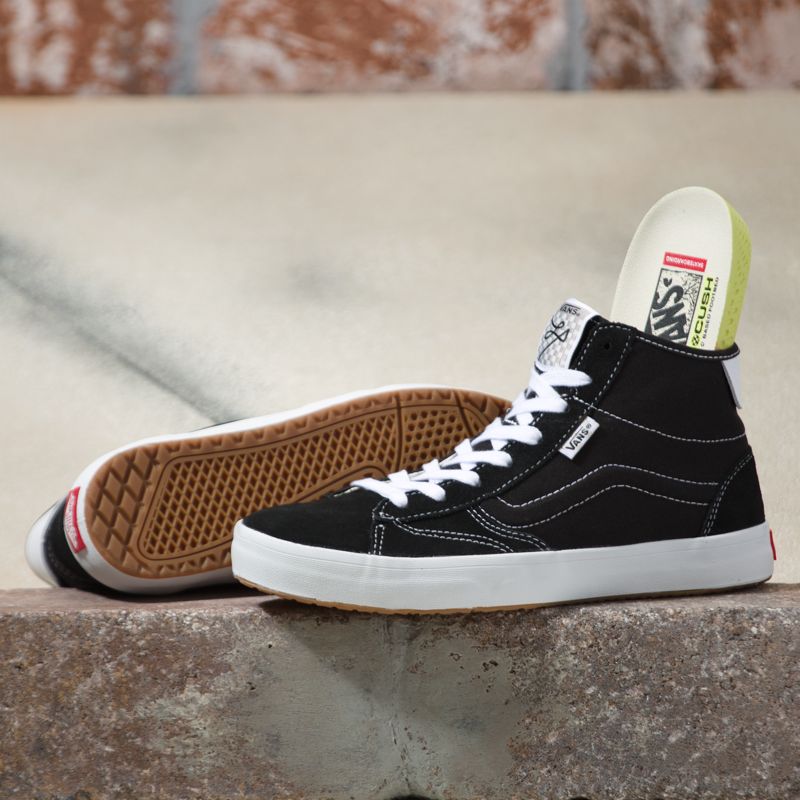 Vans The Lizzie Skateschuhe Damen Black/White | Österreich-WFD856293