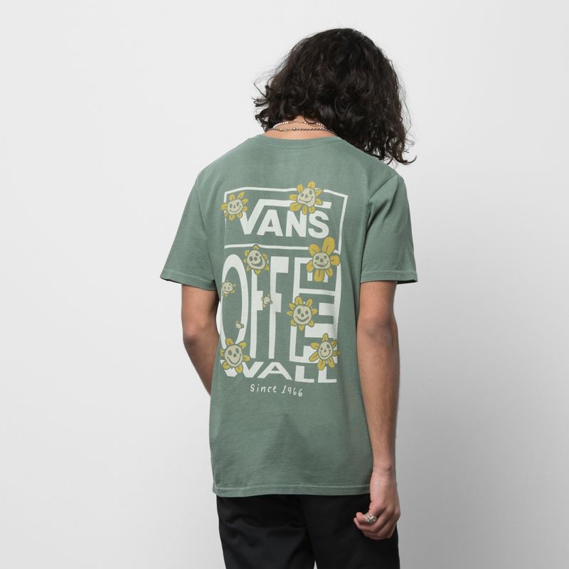 Vans Trippy T-shirts Herren Grün | Österreich-MWL563197