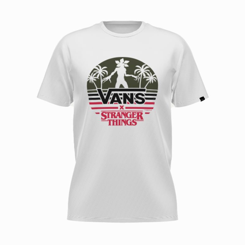 Vans Vans X Stranger Things Customs Demogorgon Paradise Klassische T-shirts Herren Weiß | Österreich-DLF681732