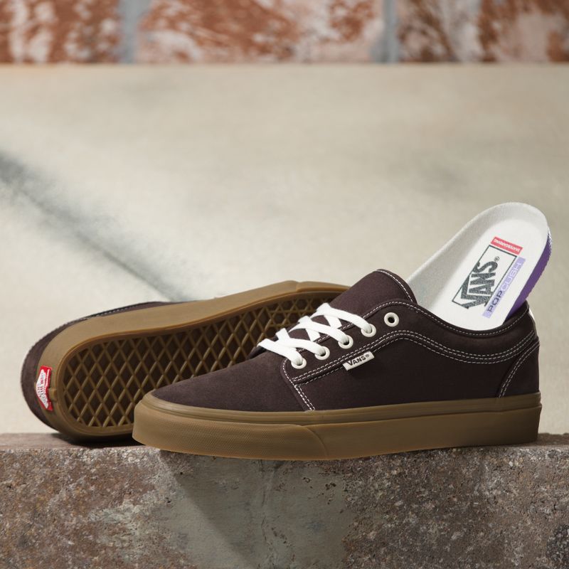 Vans Wildleder Gum Skate Chukka Low Skateschuhe Damen Schokolade | Österreich-UON247651